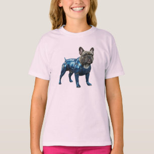 Camiseta infantil de robot de Bulldog Francés lind