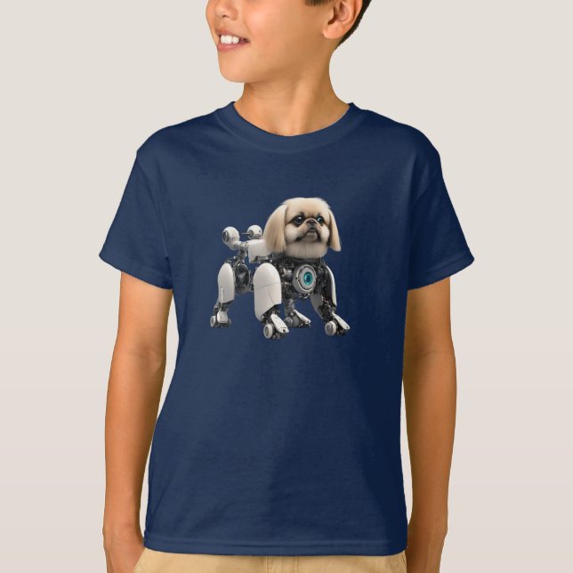 Camiseta infantil de robot Pekín adorable (Anverso)