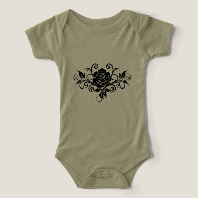 Camiseta infantil de rosa minimalista moderna (Diseño delantero )