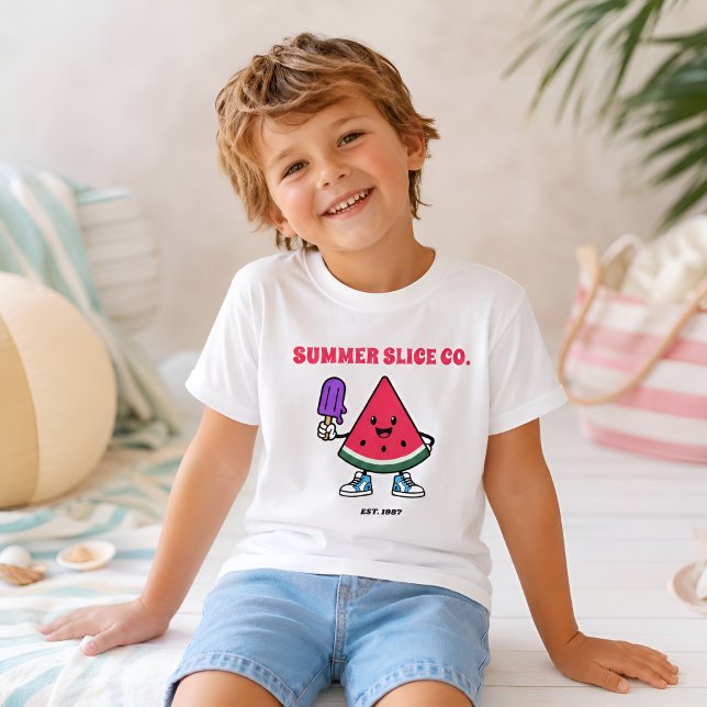 Camiseta infantil de Sandía de Summer Slice Co (Subido por el creador)