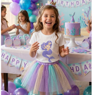 Camiseta infantil de sirena bajo el mar O
