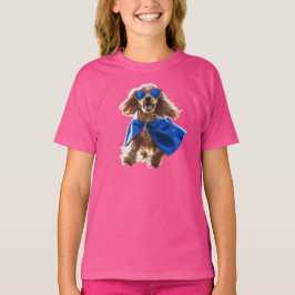 Camiseta infantil de superhéroe adorable Cocker Sp