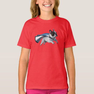 Camiseta infantil de superhéroe de Bulldog Francés