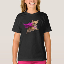 Camiseta infantil de superhéroe de Chihuahua lindo