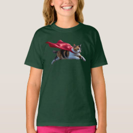 Camiseta infantil de superhéroe de gato calico lin