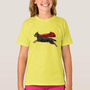 Camiseta infantil de superhéroe divertido Rottweil