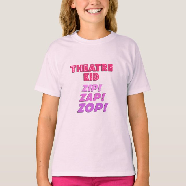 Camiseta Infantil de Teatro Zip-Zap-Zop (Anverso)