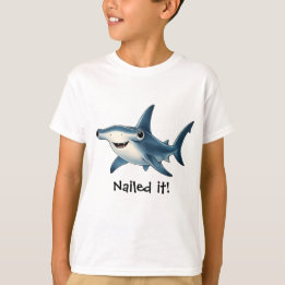 Camiseta infantil de tiburón martillo