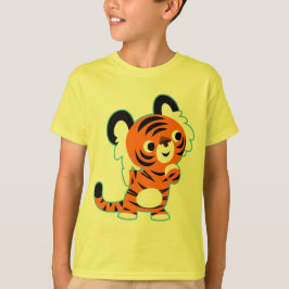 Camiseta infantil de tigre de dibujos animados lin