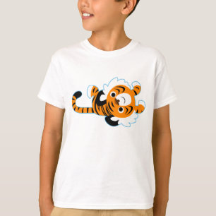 Camiseta infantil de tigre de dibujos animados lin
