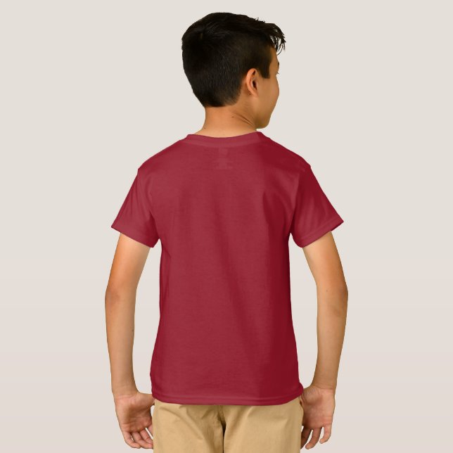 Camiseta infantil de tipografía que debes probar (Reverso completo)