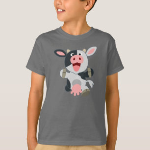 Camiseta infantil de vaca Personalizado alegre