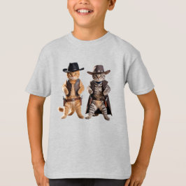Camiseta infantil de vaquero atigrado lindo