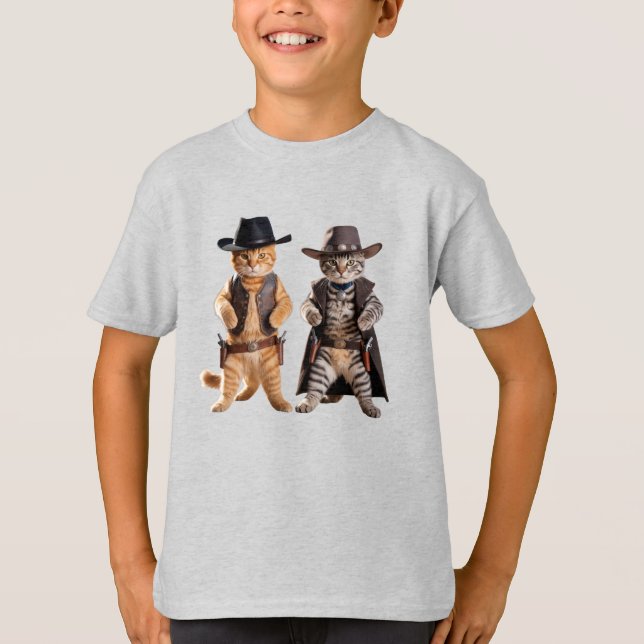 Camiseta infantil de vaquero atigrado lindo (Anverso)
