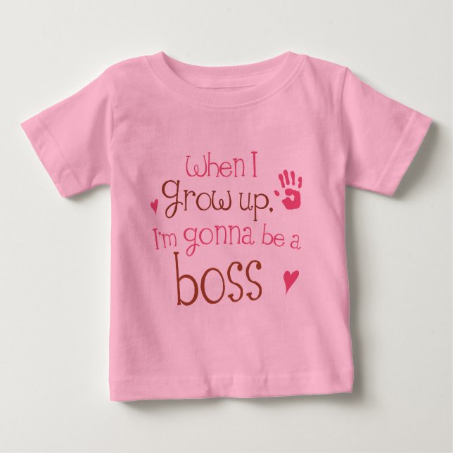 Camiseta infantil del bebé de Boss (futuro) (Anverso)