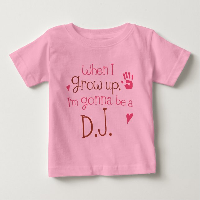 Camiseta infantil del bebé de DJ (futuro) (Anverso)