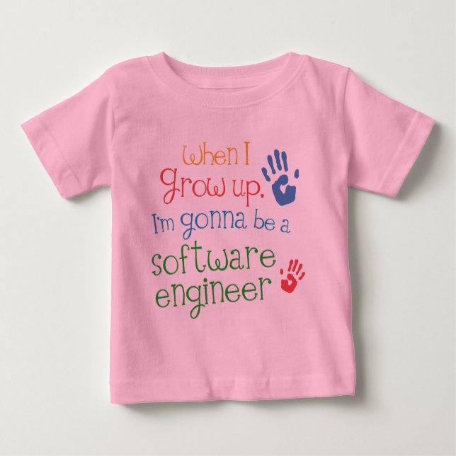 Camiseta infantil del bebé de la Software Engineer (Anverso)