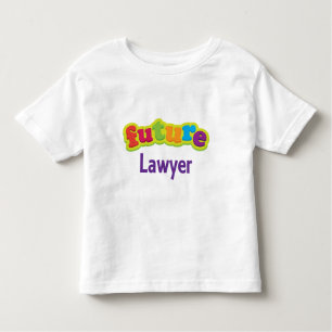 Camiseta infantil del bebé del abogado (futuro)