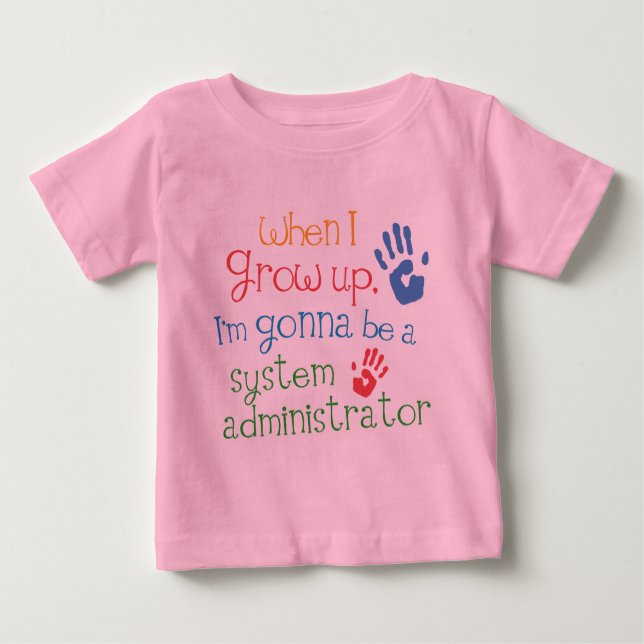 Camiseta infantil del bebé del administrador de (Anverso)