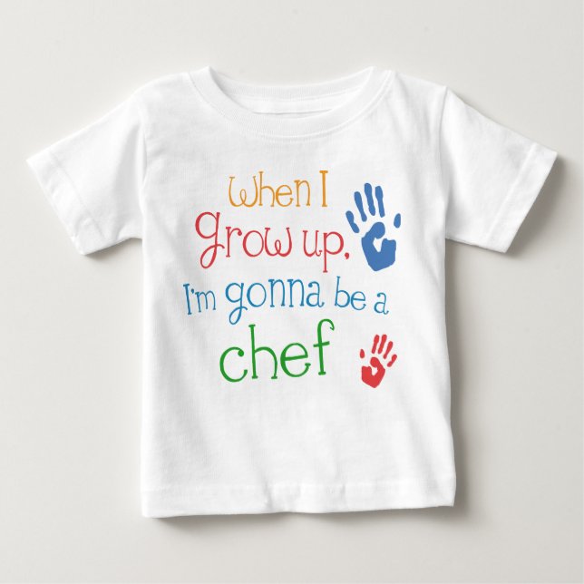 Camiseta infantil del bebé del cocinero (futuro) (Anverso)