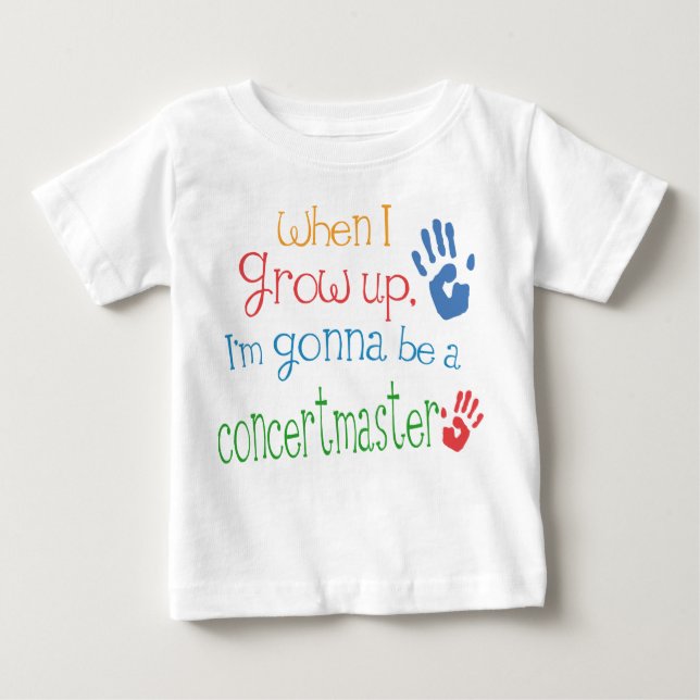 Camiseta infantil del bebé del Concertmaster (Anverso)