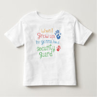Camiseta infantil del bebé del guardia de