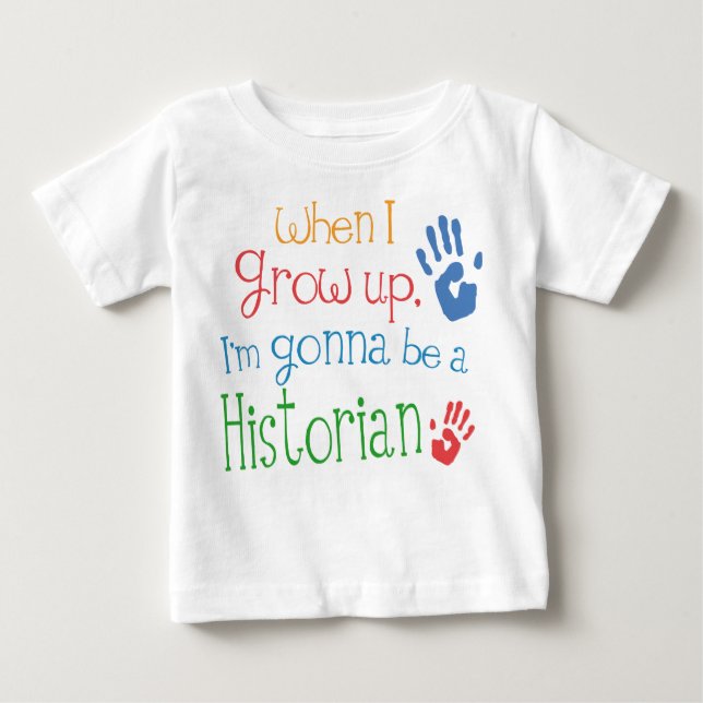 Camiseta infantil del bebé del historiador (Anverso)