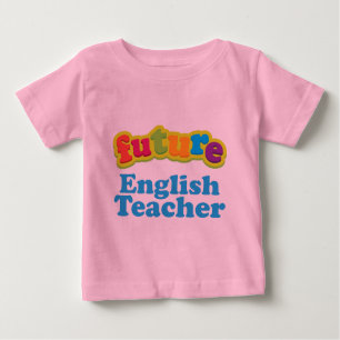 Camiseta infantil del bebé del profesor de inglés