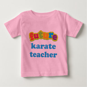 Camiseta infantil del bebé del profesor del karate