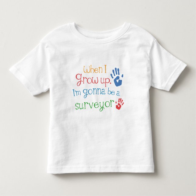 Camiseta infantil del bebé del topógrafo (futuro) (Anverso)