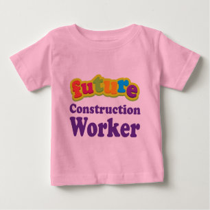 Camiseta infantil del bebé del trabajador de