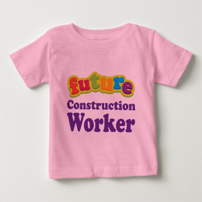 Camiseta infantil del bebé del trabajador de (Anverso)