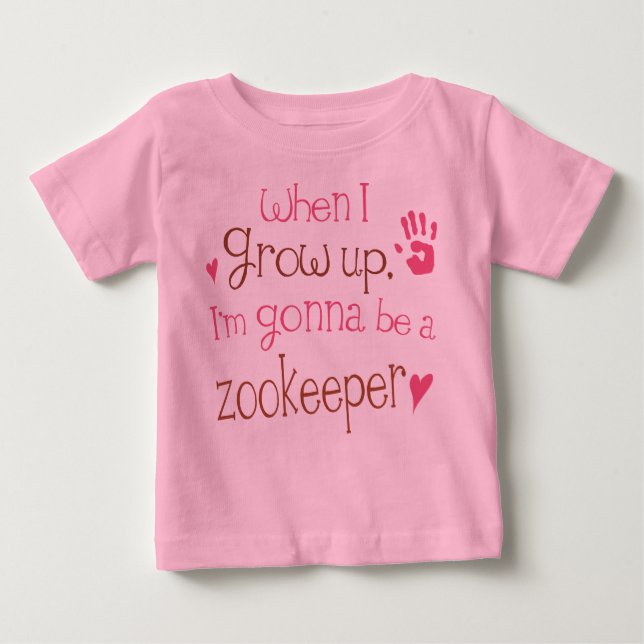 Camiseta infantil del bebé del Zookeeper (futuro) (Anverso)