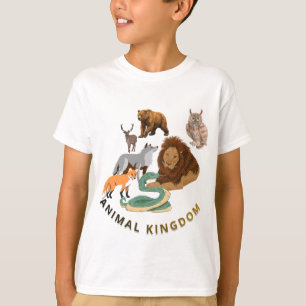 Camiseta infantil del Reino Animal