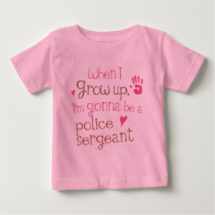 Camiseta infantil del sargento de policía (futuro)