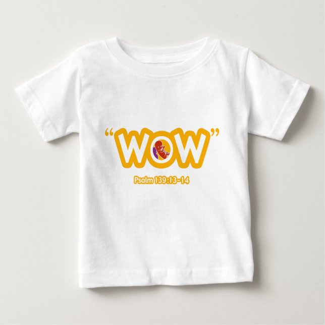 Camiseta infantil del "wow" (Anverso)