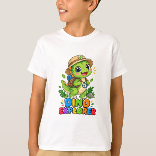 Camiseta infantil Dino Explorer – Aventura de dino