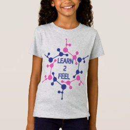 Camiseta infantil, diseño 'Learn2Feel', Chica