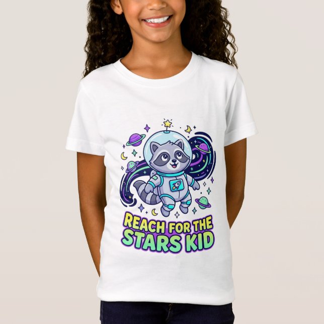 Camiseta infantil divertida con mapache lindo '¡Al (Anverso)