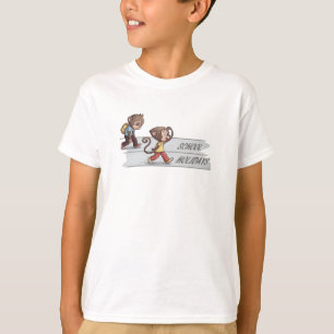 Camiseta infantil divertida: Escuela de mono lindo