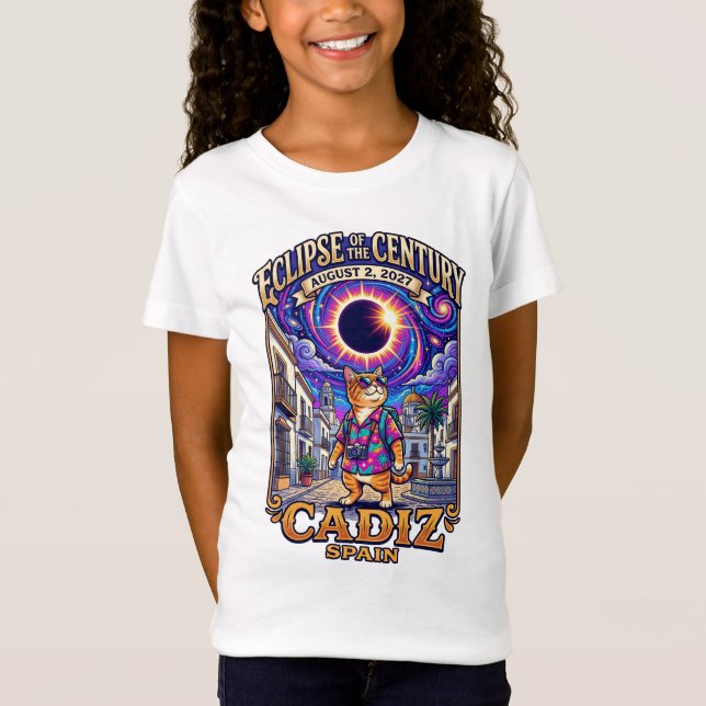Camiseta infantil Eclipse Siglo 2027 Cádiz   (Anverso)