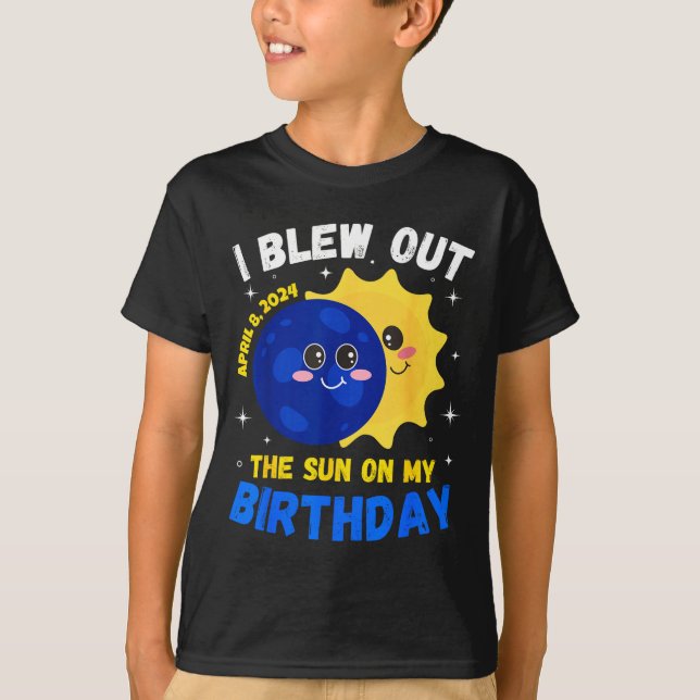 Camiseta infantil Eclipse solar 4 08 24 (Anverso)