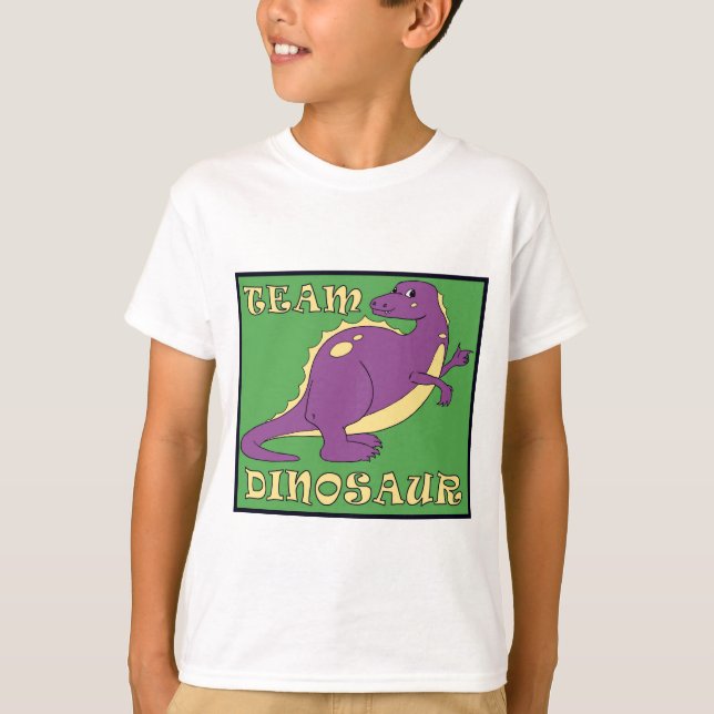 Camiseta infantil Equipo Dinosaurio (Anverso)