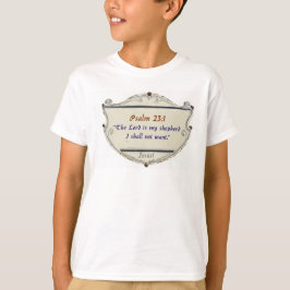 Camiseta infantil Escudo del Salmo 23:1 de la Bibl