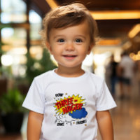 Camiseta infantil estilo libro de historietas Thre