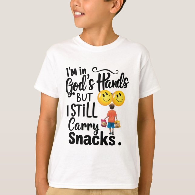  Camiseta infantil... Estoy en manos de Dios  (Anverso)