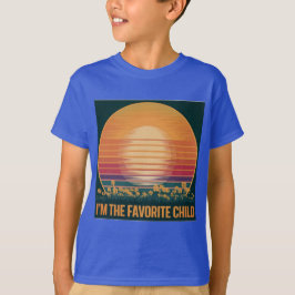 Camiseta infantil favorita para el atardecer retro