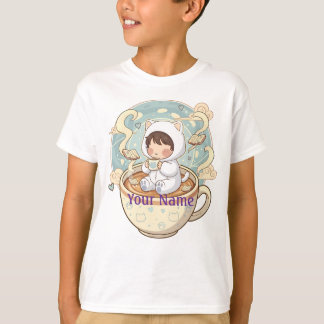 Camiseta infantil gato para niños y niñas de la es