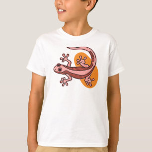 Camiseta infantil Gecko rosa – Camiseta divertida