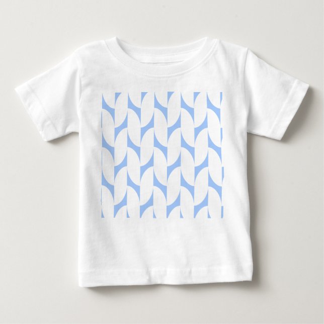 Camiseta infantil geométrica minimalista azul (Anverso)